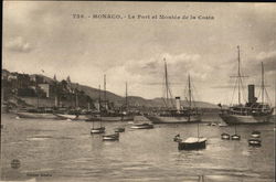 Le Port et Montee de la Costa Monte Carlo, Monaco Postcard Postcard