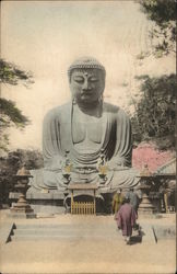 Big satue of Buddha China Postcard Postcard