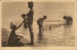 Net Fishers, Adyar River Postcard