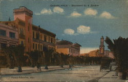 Boulevard du 4 Zouave Postcard