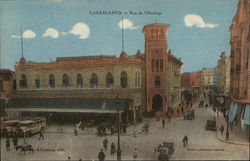 Rue de l'Horloge Casablanca, Morocco Africa Postcard Postcard