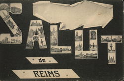 Salut de Reims France Postcard Postcard