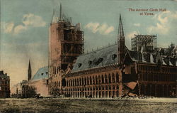 The Ancient Cloth Hall Ypres, Belgium Benelux Countries Postcard Postcard