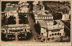 Aerial View of City Casablanca, Morocco Africa Postcard Postcard