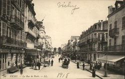 La Rue de Paris Vichy, France Postcard Postcard