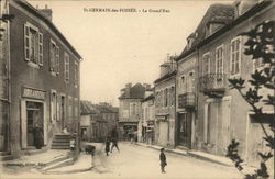 La Grand'Rue St. Germain-des-Fosses, France Postcard Postcard