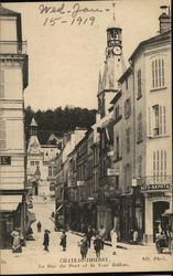 La Rue du Pont et la Tour Balhan Chateau-Thierry, France Postcard Postcard