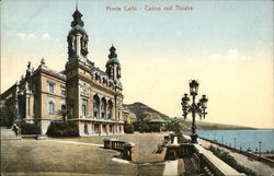 Casino and Theatre Monte Carlo, Monaco Postcard Postcard