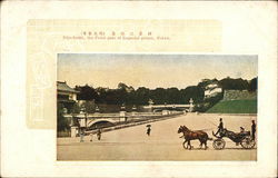 Niju-Bashi, the front gate of imperial palace, Tokyo Postcard