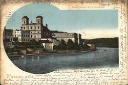 Linkes Innufer mit Studienkirche Passau, Germany Postcard Postcard