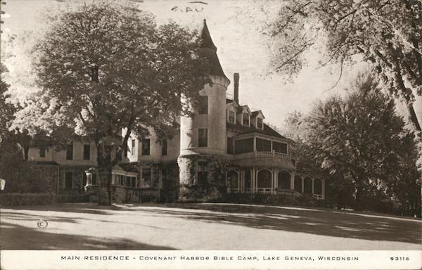 Covenant Harbor Bible Camp - Main Residence Lake Geneva, Wi Postcard