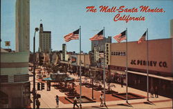 The Mall - Santa Monica California Postcard Postcard Postcard