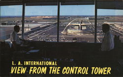 L. A. International - View from Control Tower Los Angeles, CA Postcard Postcard Postcard