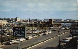 Jack London Square on the Estuary (Ship Channel) Oakland, CA Postcard Postcard Postcard