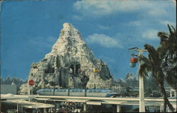 Matterhorn Mountain and Monorail Postcard