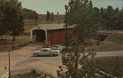 Red Run Grist Mill - Covered Bridge New Holland, PA Postcard Postcard Postcard