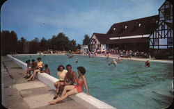 Tamarack Lodge - Filtered Swimming Pool Greenfield Park, NY Postcard Postcard Postcard