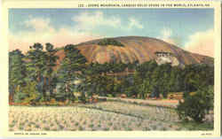 Stone Mountain Atlanta, GA Postcard Postcard