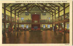 Interior Of One Of The Fine Service Clubs, Camp Breckinridge Postcard