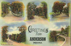 Greetings From Anderson Postcard