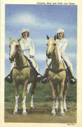 Virginia Mae And Dixie Lee Reger Cowboy Western Postcard Postcard