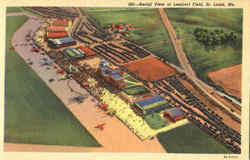 Aerial View Of Lambert Field Postcard