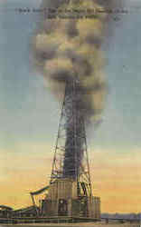 Black Gold Oil Wells Postcard Postcard