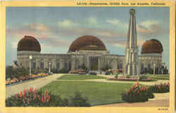 Planetarium, Griffith Park Los Angeles, CA Postcard Postcard