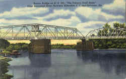 Burton Bridge On U. S. 301 Sylvania, GA Postcard Postcard