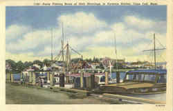 Party Fishing Boats At Their Moorings Postcard