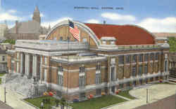 Memorial Hall Dayton, OH Postcard Postcard