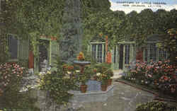 Courtyard Of Little Theatre Postcard