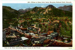 Village Of Estes Park, Rocky Mountain National Park Colorado Postcard Postcard