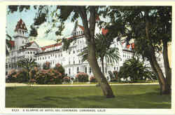 A Glimpse Of Hotel Del Coronado Postcard