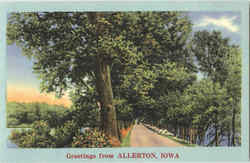 Greetings From Allerton Iowa Postcard Postcard