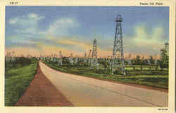 Texas Oil Field Oil Wells Postcard Postcard