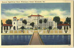 General Oglethorpe Hotel, Wilmington Island Savannah, GA Postcard Postcard