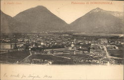 View of Town and Mountains Domodossola, Italy Postcard Postcard