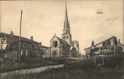 Kirche Binarville, France World War I Postcard Postcard