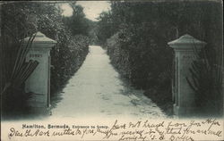 Entrance to Soncy Postcard