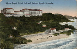 Elbow Beach Hotel, Golf and Bathing Beach Postcard