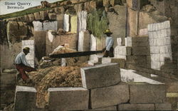 Stone Quarry Bermuda Postcard Postcard