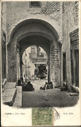 Old City Street Tunis, Tunisia Africa Postcard Postcard