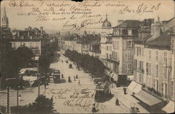 PAU - Rue de la préfecture Pyrénées-Atlantiques, France Postcard Postcard