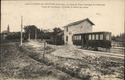 Lussac de Libourne (Gironde) - Le gare du Tram èletrique du Libournais France Postcard Postcard