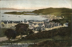 Gourock East from Tower Hill Scotland Postcard Postcard