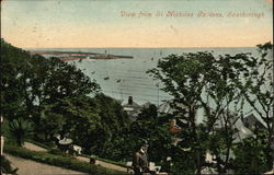 View from St Nicholas Gardens, Scarborough Postcard