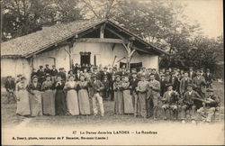 La Danse dans les LANDES - Le Rondeau France Postcard Postcard