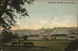 Greenwich Hospital from the Park London, England Postcard Postcard