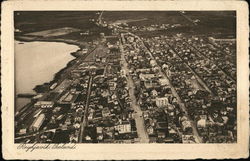 Aerial View of City Postcard